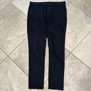 Rhone Commuter Pant Mens 34x32 Black Classic Golf Performance Stretch Modern